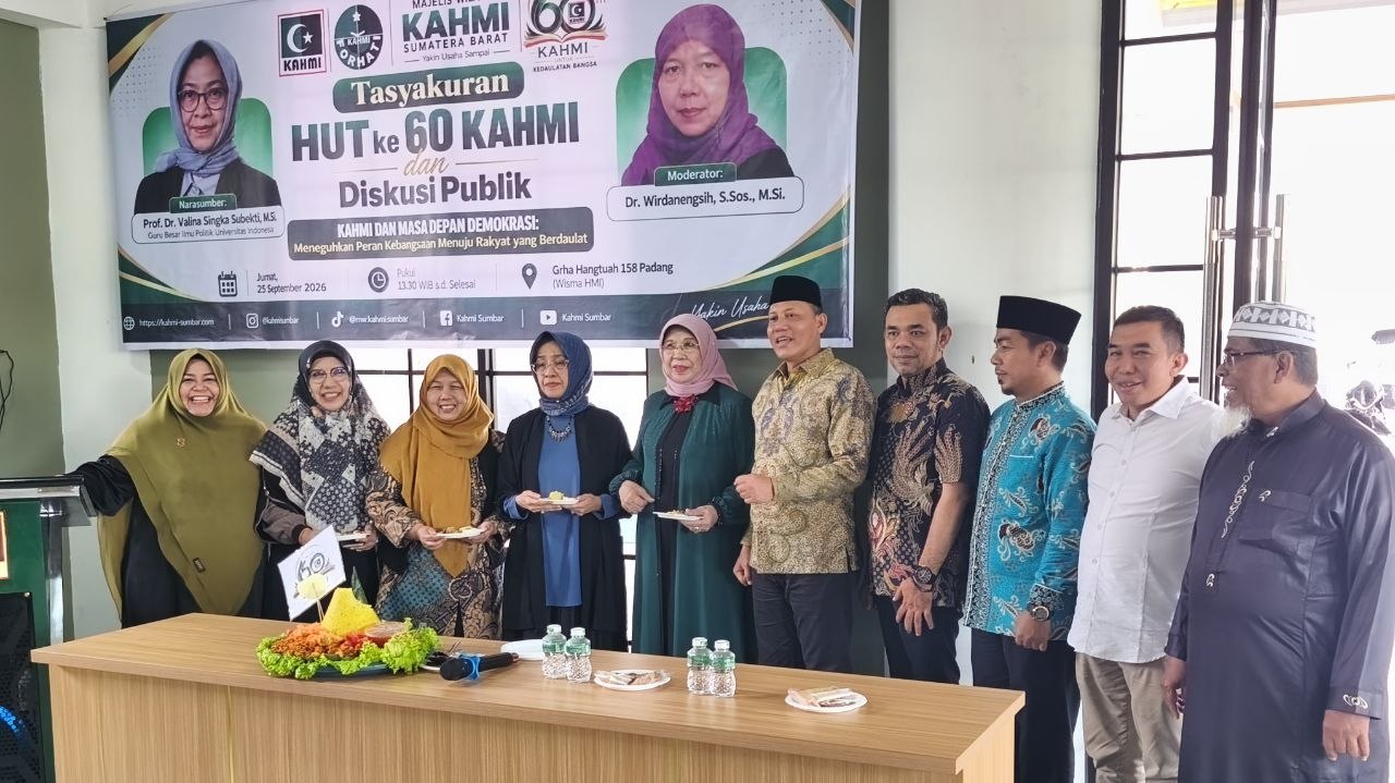 Majelis Wilayah KAHMI Sumbar Adakan Tasyakuran Peringati Milad ke-60 KAHMI